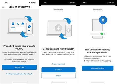 Setting up and using phone screen in the Phone Link.